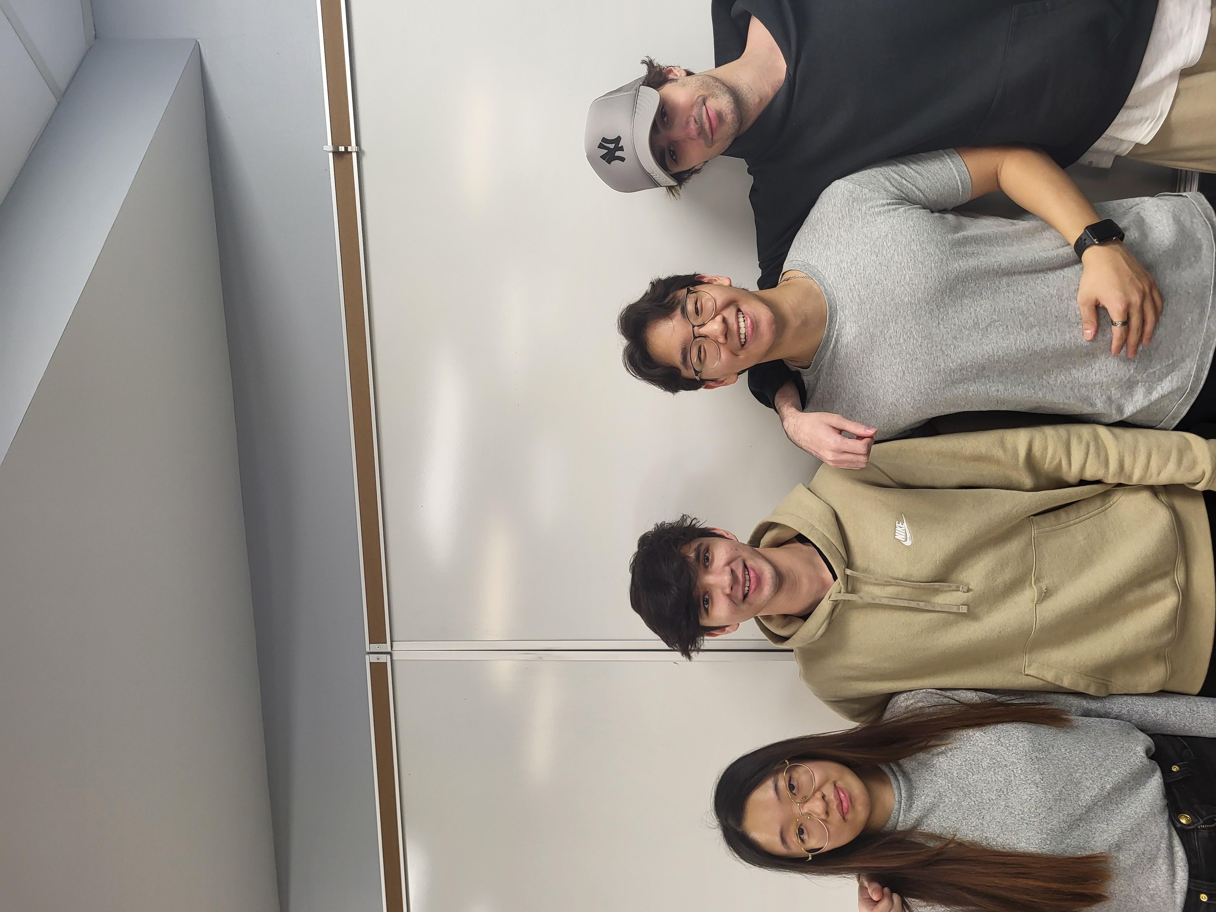 As seen from left to right: Yuqing Shi, Alan Saluja, Joseph Song, Steffen Weintraub
